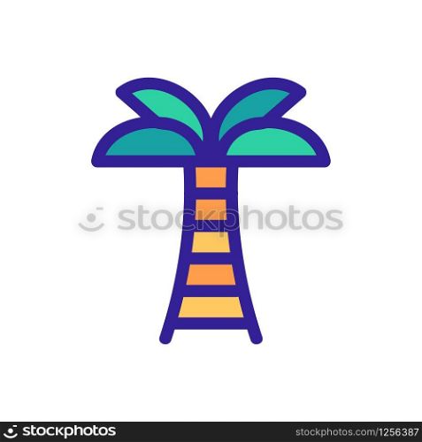 Palm icon vector. Thin line sign. Isolated contour symbol illustration. Palm icon vector. Isolated contour symbol illustration