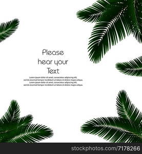 Palm leaf background. Palms leaves for print. Template Palm leaves for cover book. Realistic palms leaf. Leaves palm on blank background. Eps10. Palm leaf background. Palms leaves for print. Template Palm leaves for cover book. Realistic palms leaf. Leaves palm on blank background