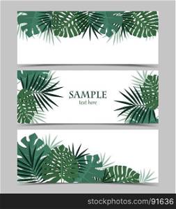 Palm leaf decoration. Vector illustration of palm leaf decoration. Exotic tree palm leaf