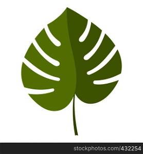 Palm leaf icon flat isolated on white background vector illustration. Palm leaf icon isolated
