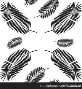 Palm Leaf Seamless Pattern Background. Vector Illustration. EPS10. Palm Leaf Seamless Pattern Background. Vector Illustration.