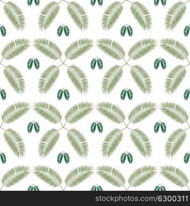 Palm Leaf Seamless Pattern Background. Vector Illustration. EPS10. Palm Leaf Seamless Pattern Background. Vector Illustration.