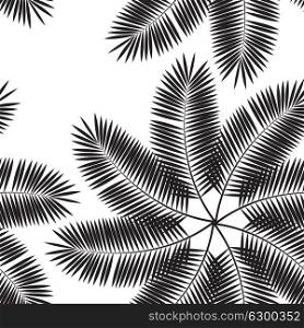 Palm Leaf Seamless Pattern Background. Vector Illustration. EPS10. Palm Leaf Seamless Pattern Background. Vector Illustration.