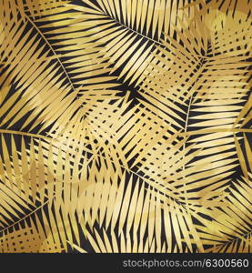 Palm Leaf Seamless Pattern Background Vector Illustration EPS10. Palm Leaf Seamless Pattern Background Vector Illustration
