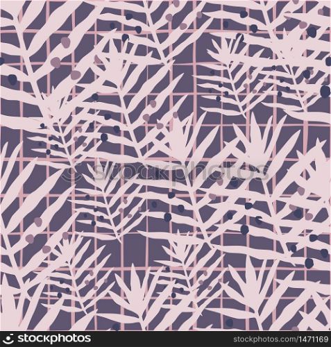 Palm leaf seamless pattern in vintage style. Tropical fern leaves pattern. Exotic leaves endless backfrop. Jungle foliage wallpaper. Design for fabric, textile print, wrapping. Vector illustration. Palm leaf seamless pattern in vintage style. Tropical fern leaves pattern. Exotic leaves endless backfrop. Jungle foliage wallpaper.