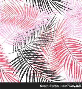 Palm Leaf Seamless Pattern Vector Background Illustration EPS10. Palm Leaf Seamless Pattern Vector Background Illustration