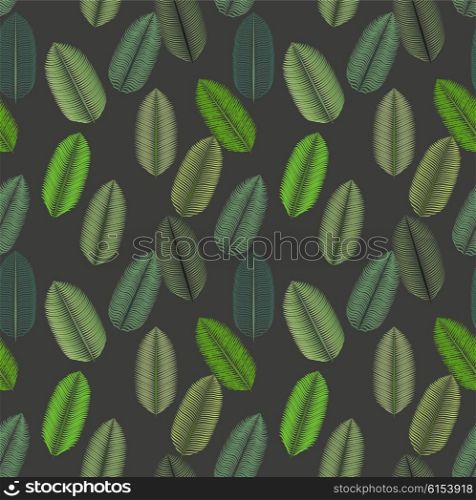 Palm Leaf. Seamless Pattern. Vector Illustration EPS10. Palm Leaf. Seamless Pattern. Vector Illustration.