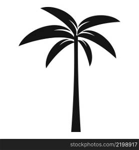 Palm leaf tree icon simple vector. Summer plant. Coconut tree. Palm leaf tree icon simple vector. Summer plant