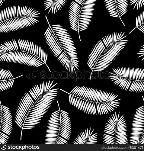 Palm Leaf Vector Seamless Pattern Background Illustration EPS10. Palm Leaf Vector Seamless Pattern Background Illustration