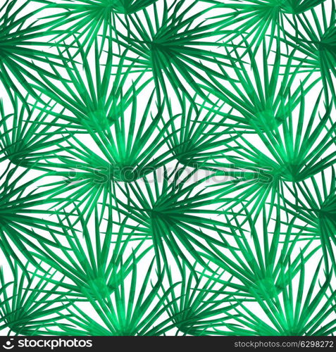 Palm Leaf Vector Seamless Pattern Background Illustration EPS10. Palm Leaf Vector Seamless Pattern Background Illustration