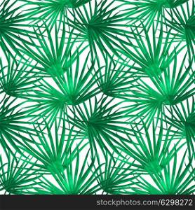 Palm Leaf Vector Seamless Pattern Background Illustration EPS10. Palm Leaf Vector Seamless Pattern Background Illustration