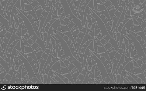 Palm leaves seamless pattern vector. Lina art illustration. Shirting textile pattern of vector banana leaves. Retro background prints abstract.. Palm leaves seamless pattern vector. Lina art illustration. Shirting textile pattern of vector banana leaves. Retro background prints abstract. EPS 10.