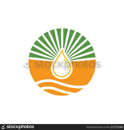 palm oil icon vector concept design template web