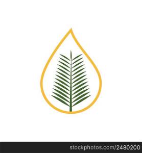 Palm oil logo vector flat design