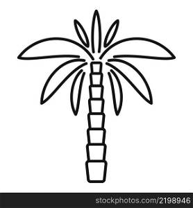 Palm plant icon outline vector. Coconut tree. Summer tropic. Palm plant icon outline vector. Coconut tree