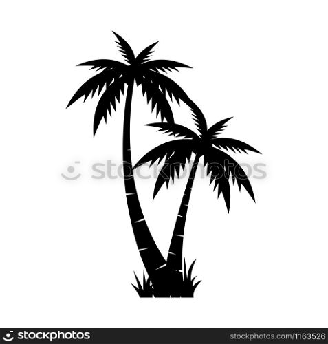 Palm tree graphic design template vector isolated