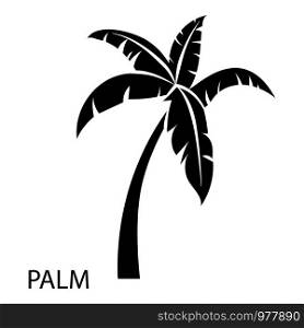Palm tree icon. Simple illustration of palm tree vector icon for web. Palm tree icon, simple style