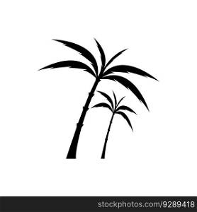 Palm tree∑mer logo template vector illustration