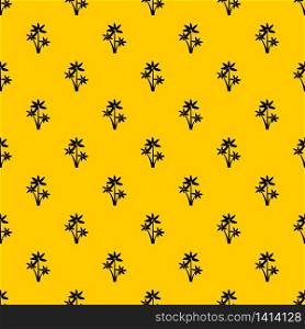 Palm tree pattern seamless vector repeat geometric yellow for any design. Palm tree pattern vector