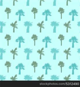 Palm Tree Seamless Pattern Vector Illustration. EPS10. Palm Tree Seamless Pattern Vector Illustration.