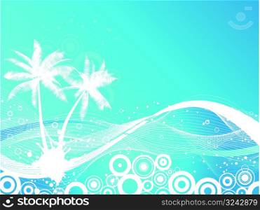 Palm trees background