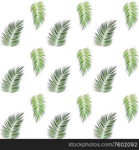 Palm Trees on White Background. Seamless pattern. Vector Illustration. EPS10. Palm Trees on White Background. Seamless pattern. Vector Illustration
