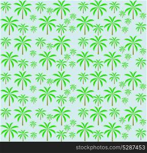 Palm trees seamless pattern. Vector illustration. EPS 10