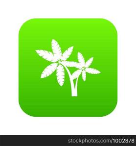 Palma icon digital green for any design isolated on white vector illustration. Palma icon digital green