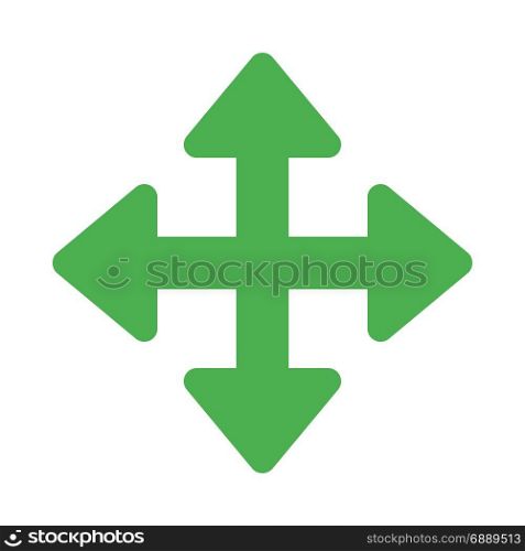 pan arrow, icon on isolated background