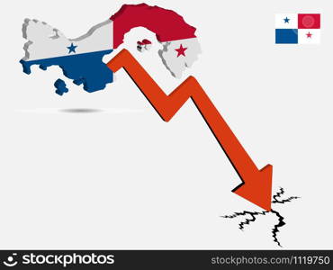 Panama economic crisis vector illustration Eps 10.. Panama economic crisis vector illustration Eps 10