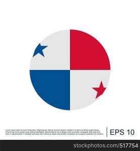 Panama Flag Icon Template