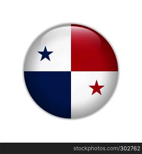 Panama flag on button