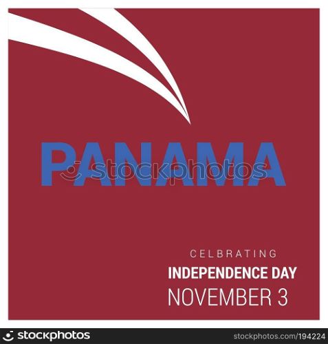 Panama Independence day design vector