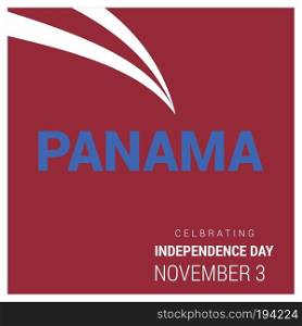 Panama Independence day design vector