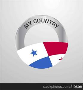Panama My Country Flag badge