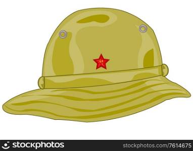 Panama of the soviet soldier serving in south region. Headdress panama soldier to soviet army in the south