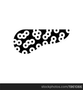 pancreas human glyph icon vector. pancreas human sign. isolated contour symbol black illustration. pancreas human glyph icon vector illustration