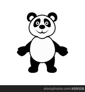 Panda bear icon in simple style isolated on white. Panda bear icon, simple style
