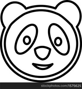 Panda icon Cartoon character cute design