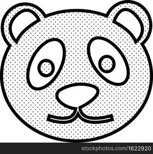 Panda icon Cartoon character cute design