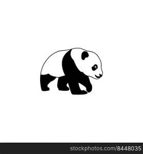 Panda icon. vector illustration logo template.