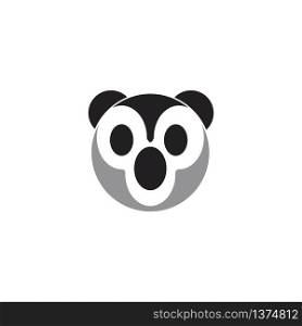 Panda ilustration logo vector icon template