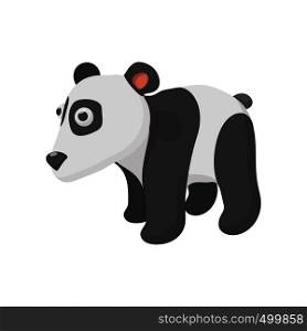Panda in cartoon style isolated on white background. Panda cartoon style