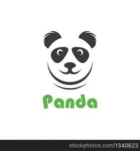Panda logo template vector icon illustration design