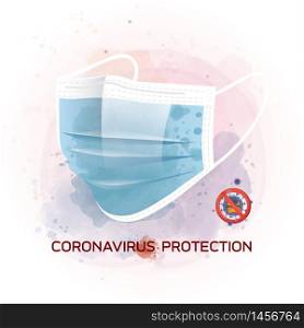 Pandemic and corona virus outbreaks. mask to fight against Corona virus.Concept of fight against Many Virus attack.