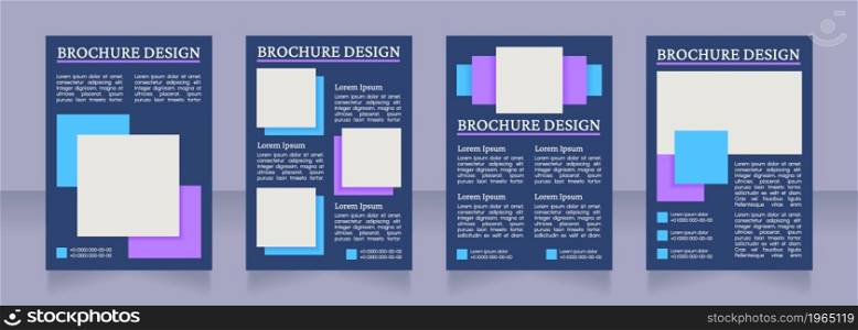 Pandemic combating strategy blank brochure layout design. Vertical poster template set with empty copy space for text. Premade corporate reports collection. Editable flyer paper pages. Pandemic combating strategy blank brochure layout design
