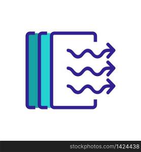panel air conditioning icon vector. panel air conditioning sign. color symbol illustration. panel air conditioning icon vector outline illustration