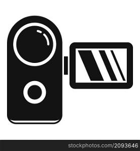 Panel camera icon simple vector. Video camcorder. Record videography. Panel camera icon simple vector. Video camcorder