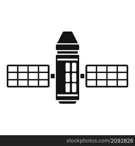Panel space station icon simple vector. Satellite spaceship. International space station. Panel space station icon simple vector. Satellite spaceship