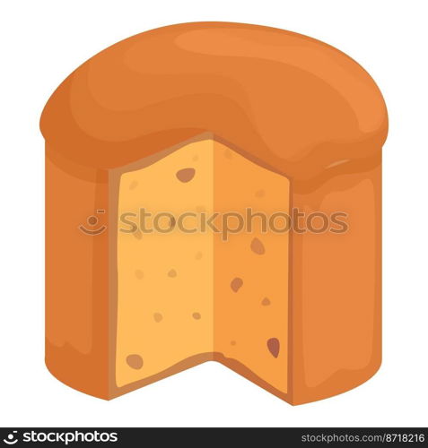 Panettone idea cake icon cartoon vector. Italian bread. Food chocolate. Panettone idea cake icon cartoon vector. Italian bread